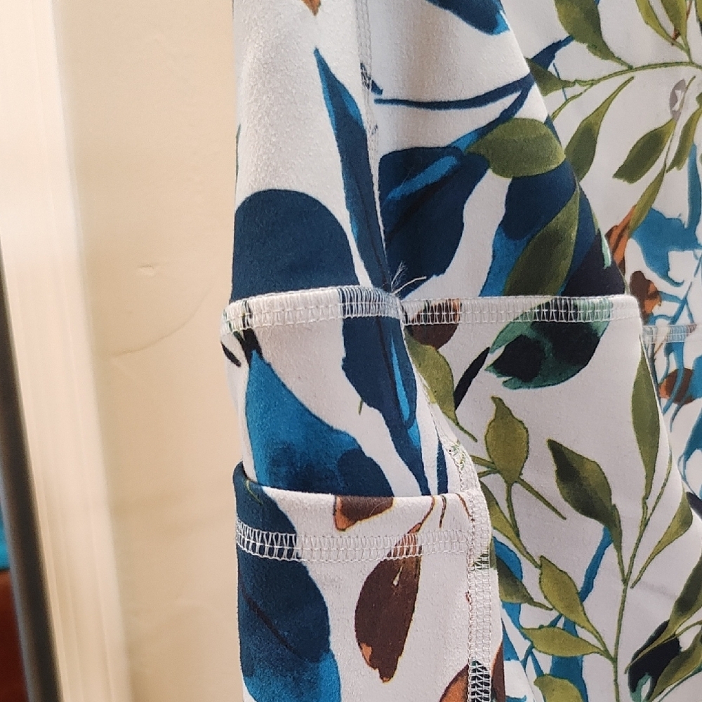 RBX Multicolor Leaf Print Leggings - Picture 5 of 5